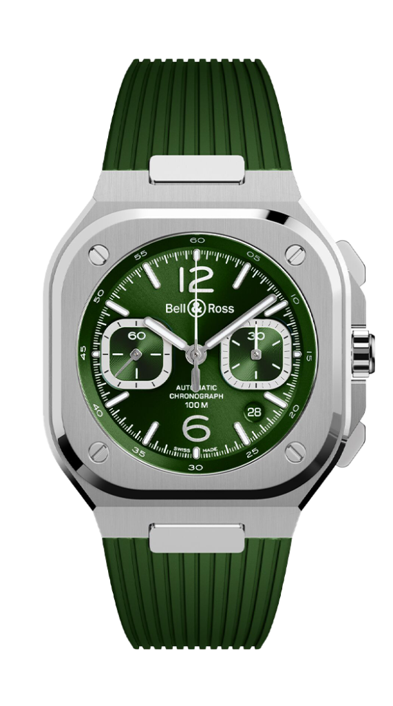 BR 05 CHRONO GREEN STEEL